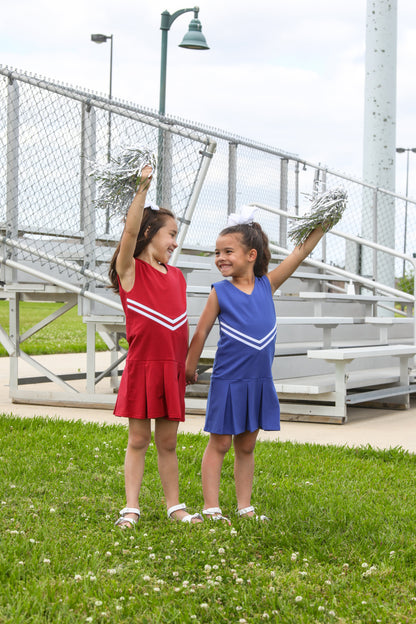 Trotter Street Kids Girls Football Cheer Uniform Dress - Crimson Tide
