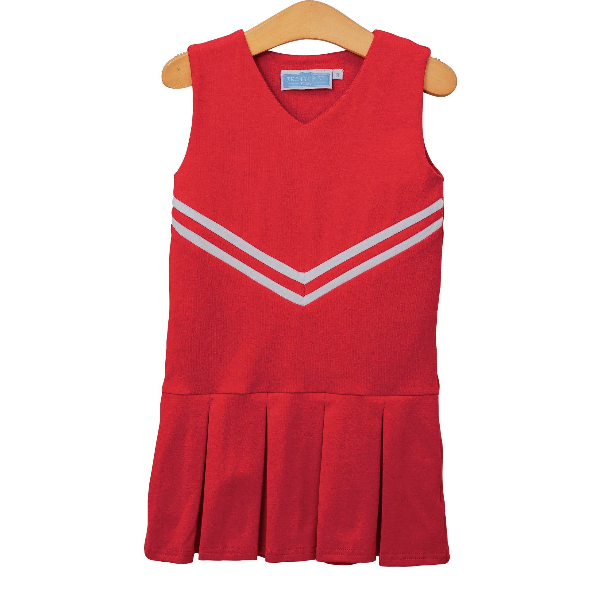 Trotter Street Kids Girls Football Cheer Uniform Dress - Red