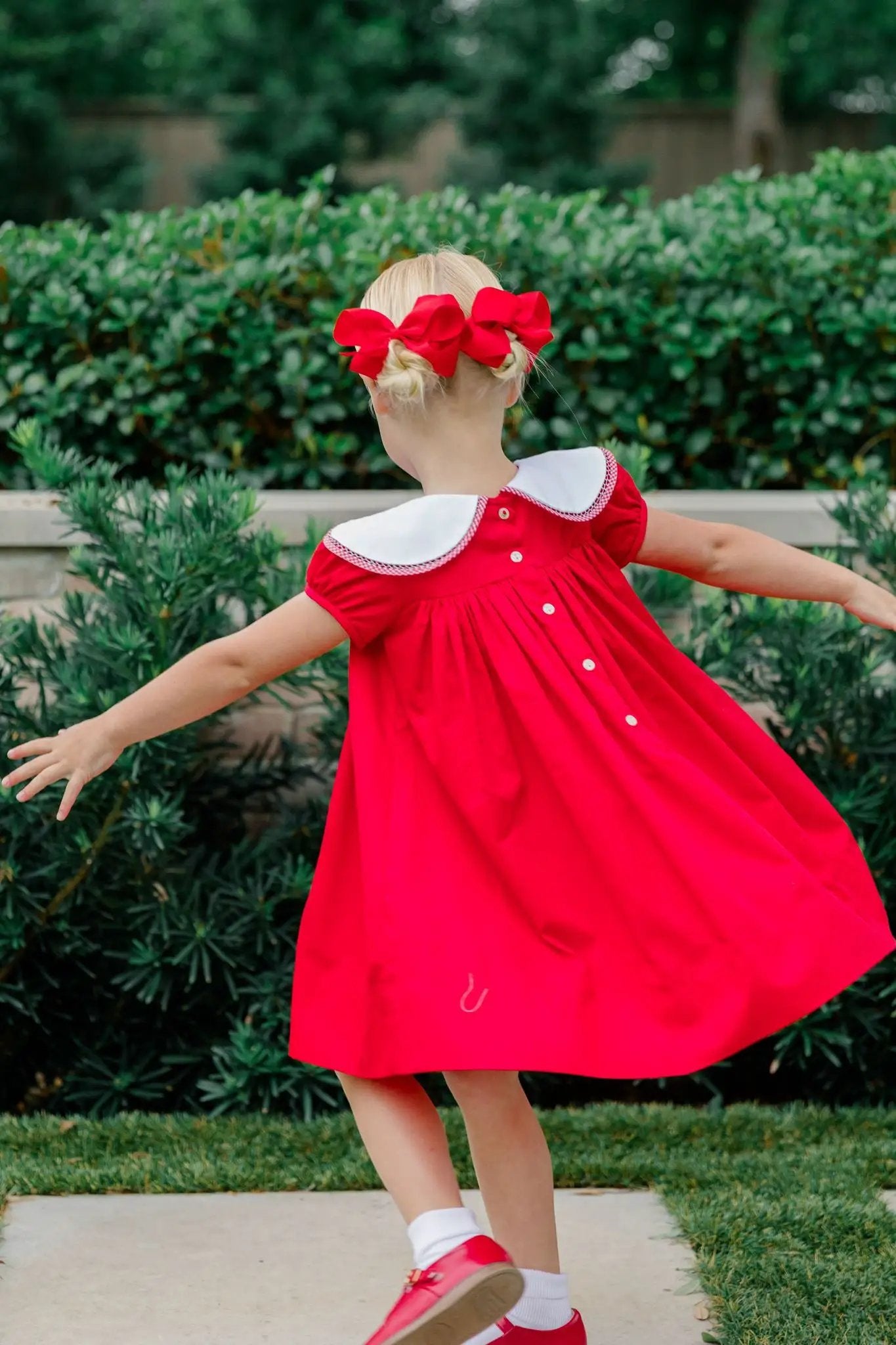 Proper Peony Girls Majestic Tulip Dress - Red