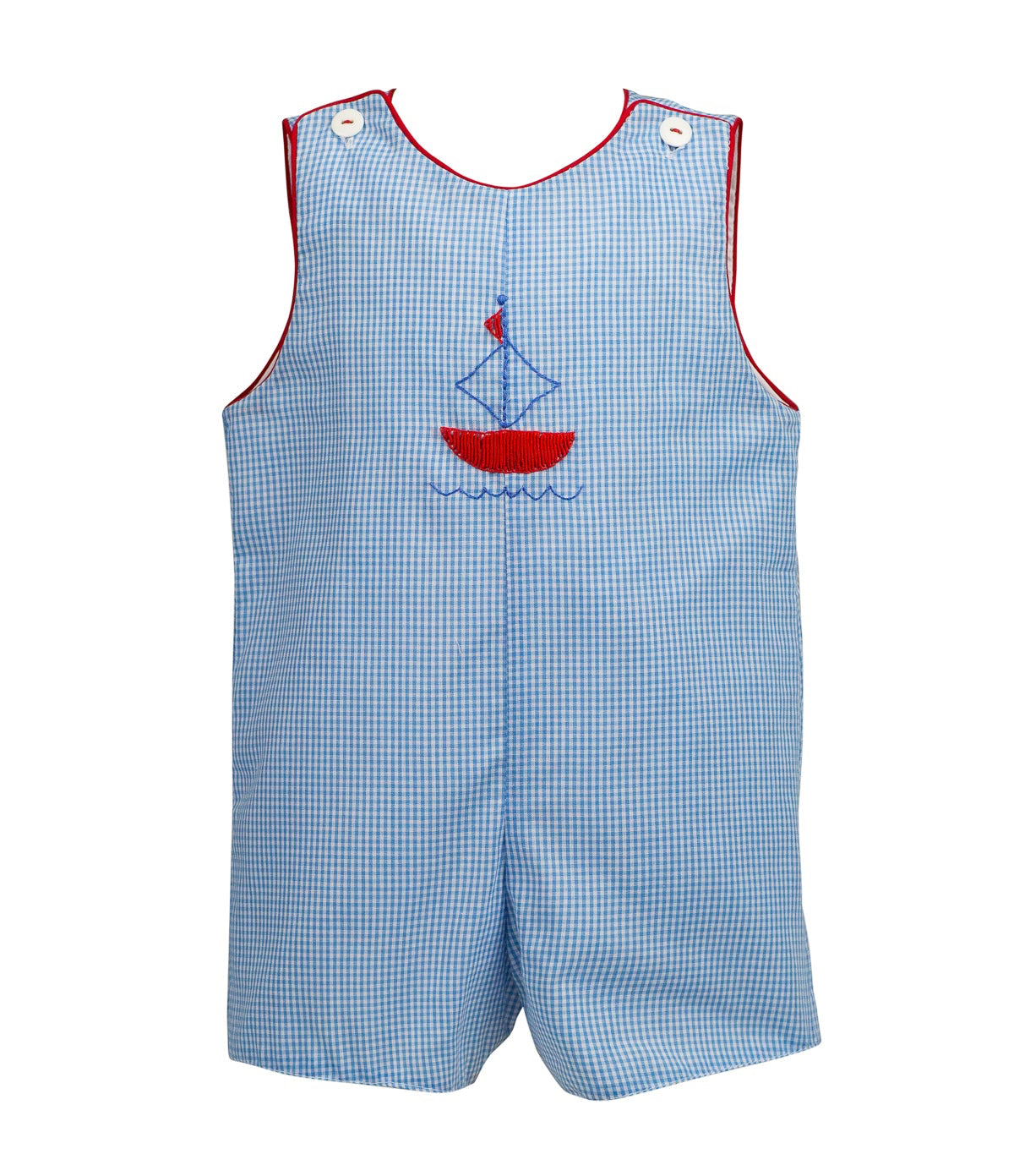 Proper Peony Boys Blue Clipper Sailboat Jon Jon