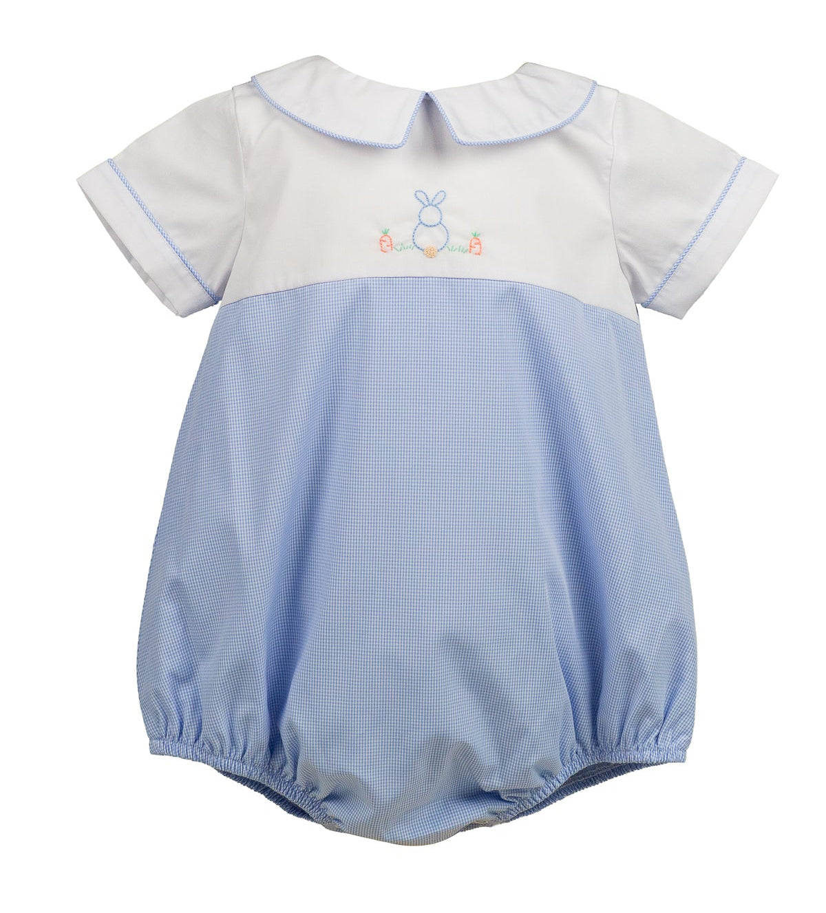 Proper Peony Baby Boys Blue Clover Easter Bunny Bubble by Proper Peony