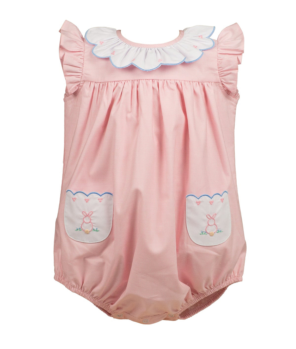 Proper Peony Baby Girls Pink Clover Easter Bunny Bubble by Proper Peony