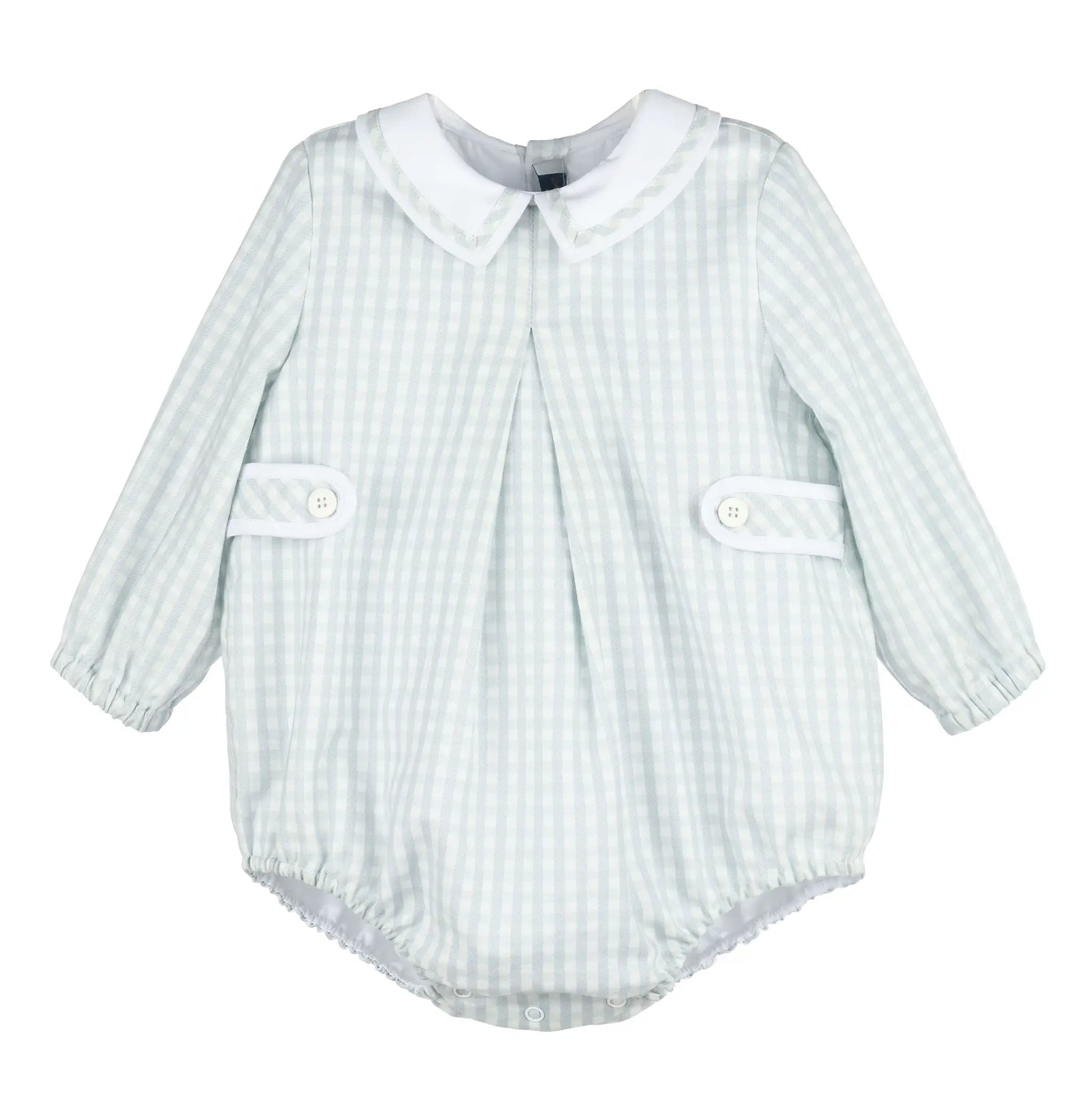Sophie & Lucas Boys Blue Frosty Check Bubble