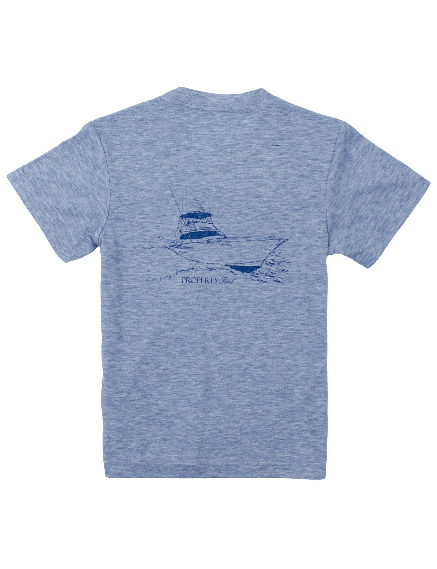 Properly Tied Boys Portland Pocket Tee Short Sleeve Tee - Deep Sea Ocean