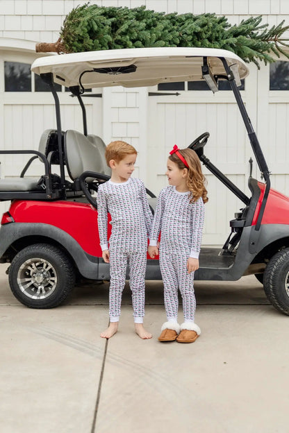 Lila & Hayes Boys Grayson Pajamas Set - Christmas at the Golf Club by Lila & Hayes