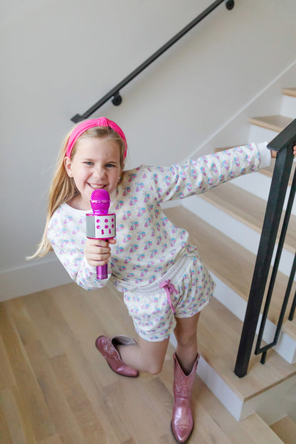 Lila & Hayes Girls Stella Sweatshirt Shorts Set - Music Superstar for Taylor Swift Show by Lila & Hayes