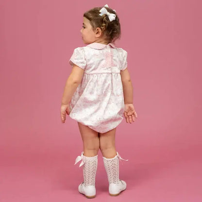La Boutique by Dondolo Girls Bubble - Pink Dallas Texas Toile Print by Dondolo