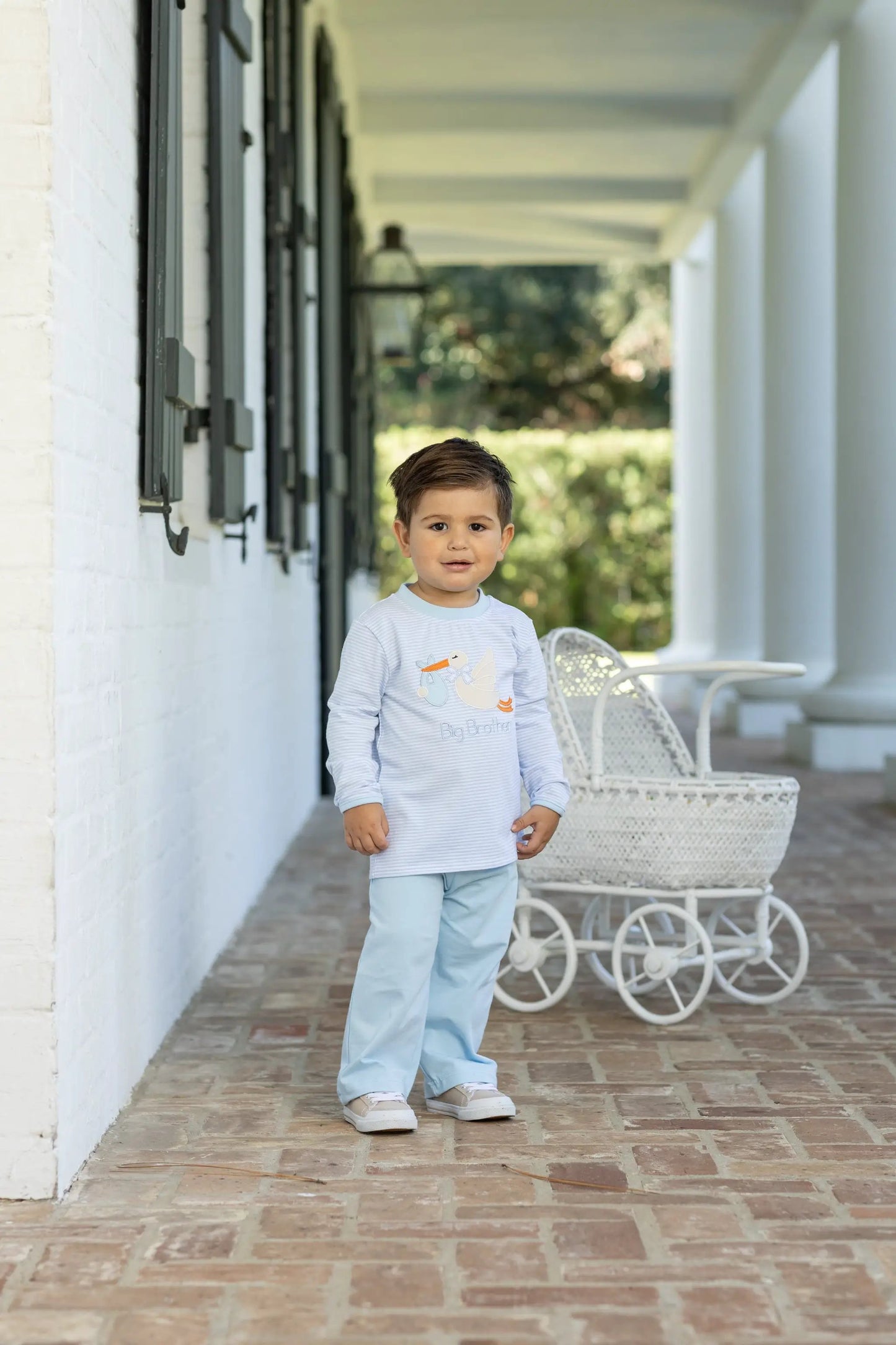 Trotter Street Kids Boys Blue Big Brother Shirt