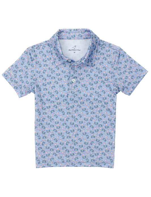 Properly Tied Boys Inlet Polo Shirt - Crab Shore by Properly Tied