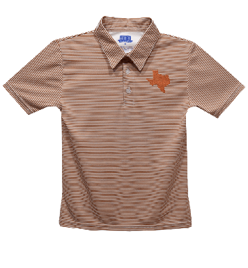 Vive la Fete Boys Striped Polo Shirt - Texas