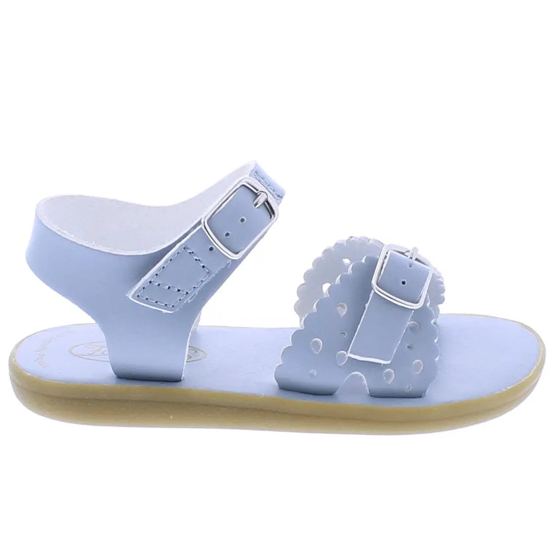 Footmates Girls Ariel Sandals - Eco Microfiber - Blue Fog by Footmates