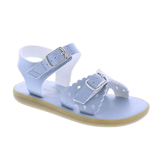 Footmates Girls Ariel Sandals - Eco Microfiber - Blue Fog by Footmates