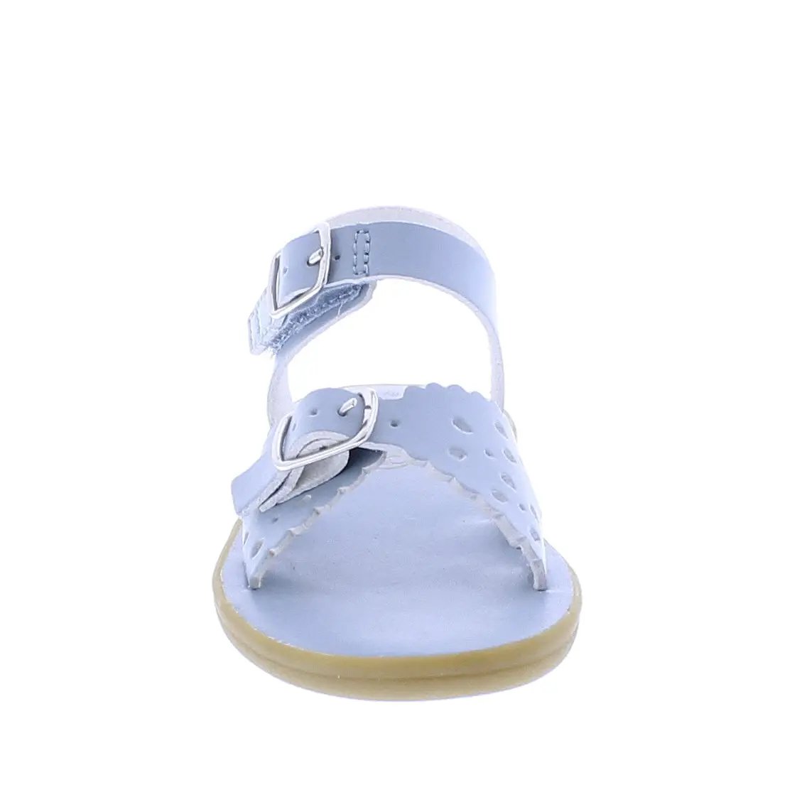 Footmates Girls Ariel Sandals - Eco Microfiber - Blue Fog