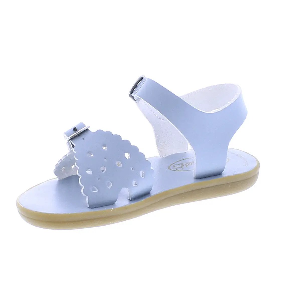 Footmates Girls Ariel Sandals - Eco Microfiber - Blue Fog by Footmates