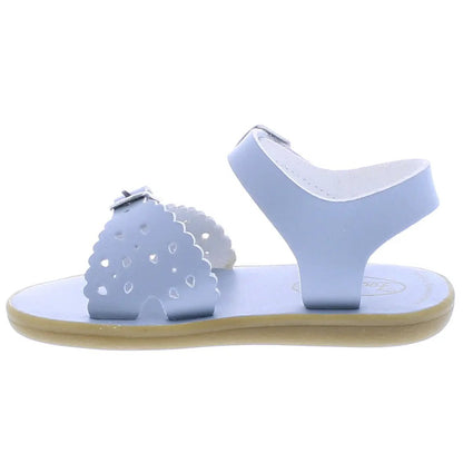 Footmates Girls Ariel Sandals - Eco Microfiber - Blue Fog by Footmates