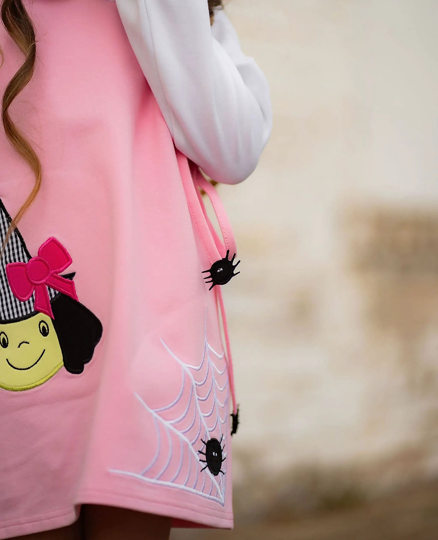 Yellow Lamb Girls Pink Emma Jumper Dress - Halloween Witch