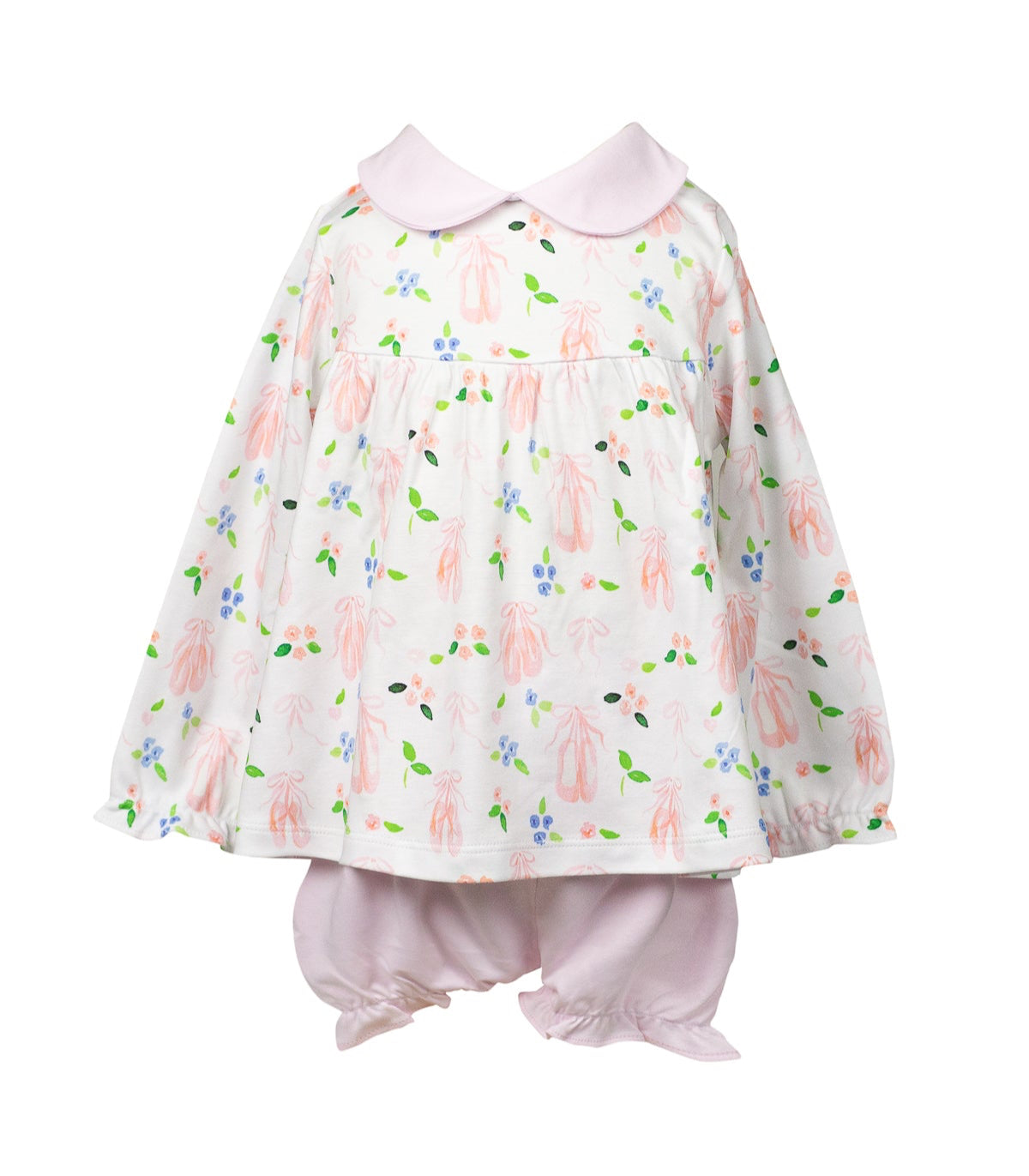 Proper Peony Girls Pink En Pointe Bloomers Set by Proper Peony