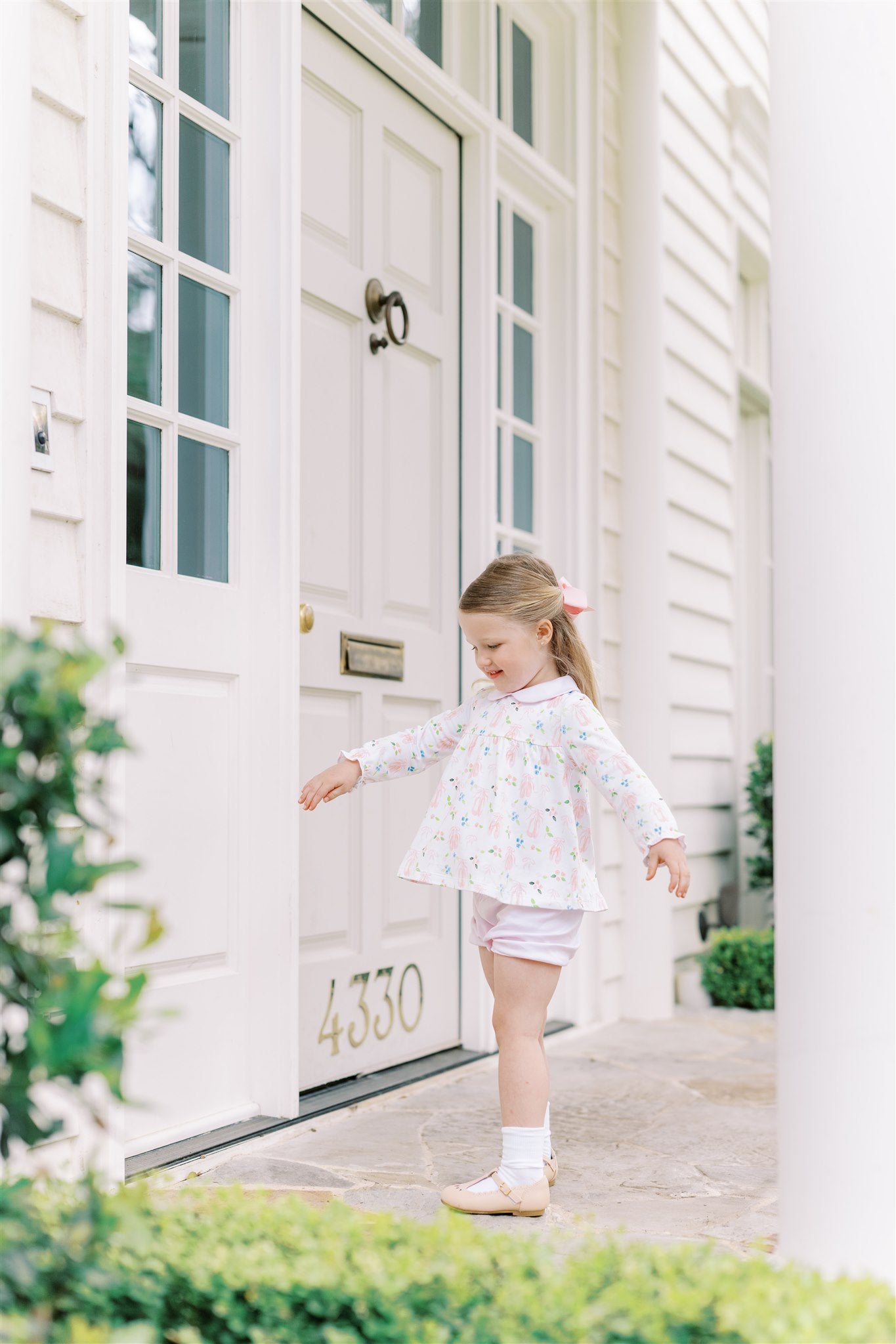 Proper Peony Girls Pink En Pointe Bloomers Set by Proper Peony
