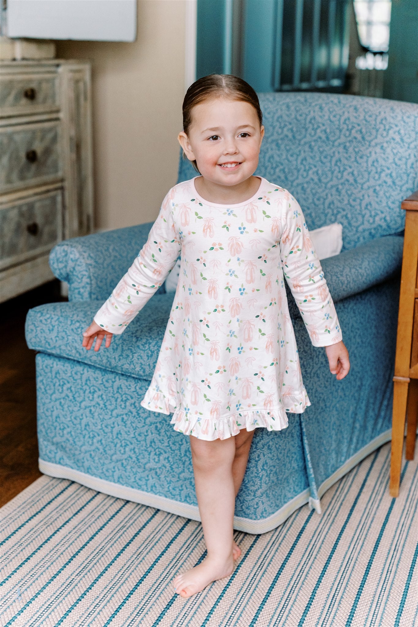 Proper Peony Girls Pink En Pointe Play Dress by Proper Peony