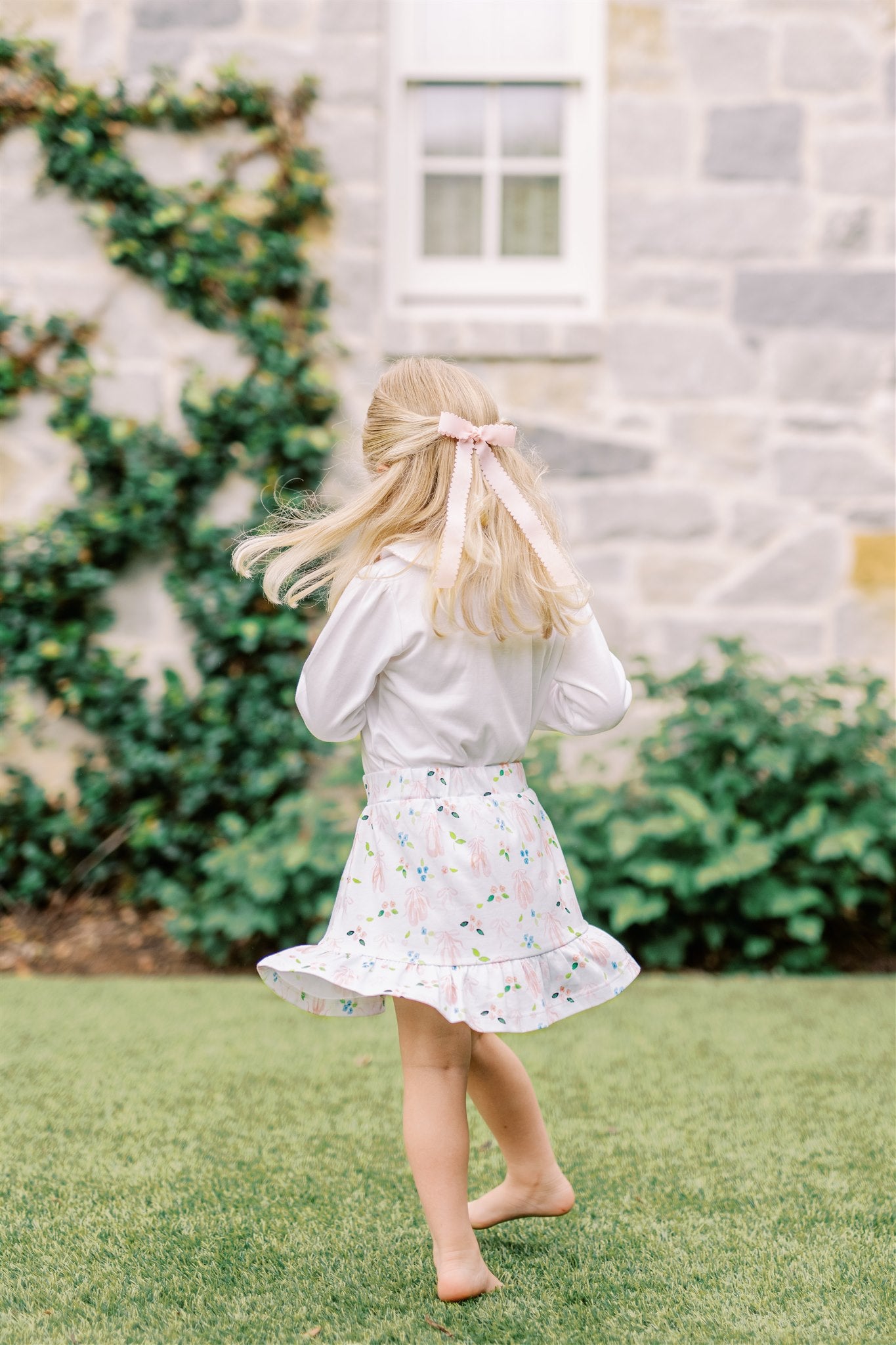 Proper Peony Girls Pink En Pointe Ruffle Skort by Proper Peony