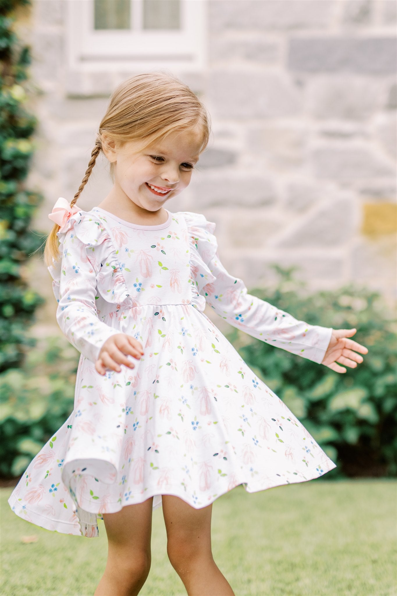 Proper Peony Girls Pink En Pointe Twirl Dress by Proper Peony