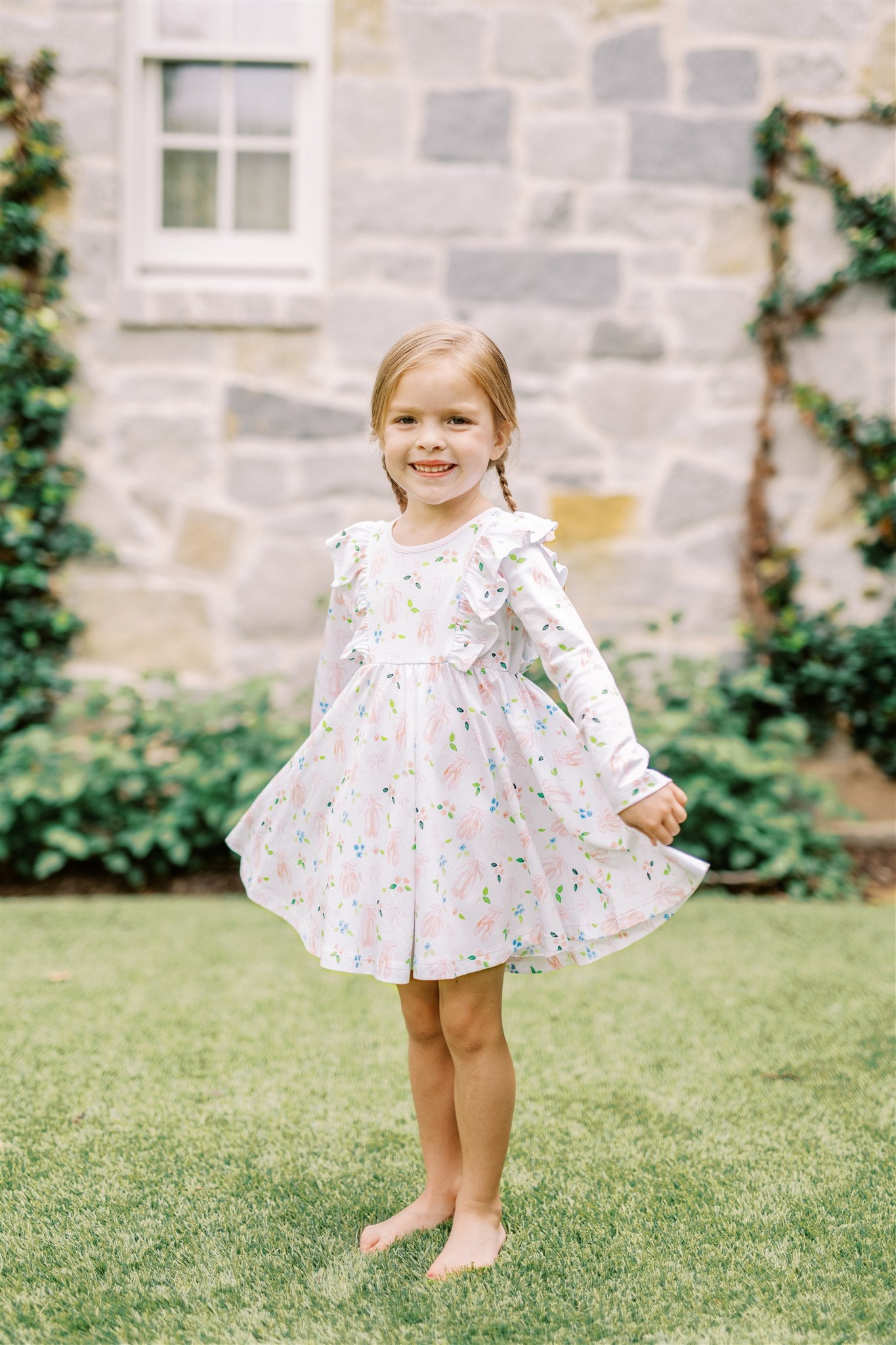 Proper Peony Girls Pink En Pointe Twirl Dress