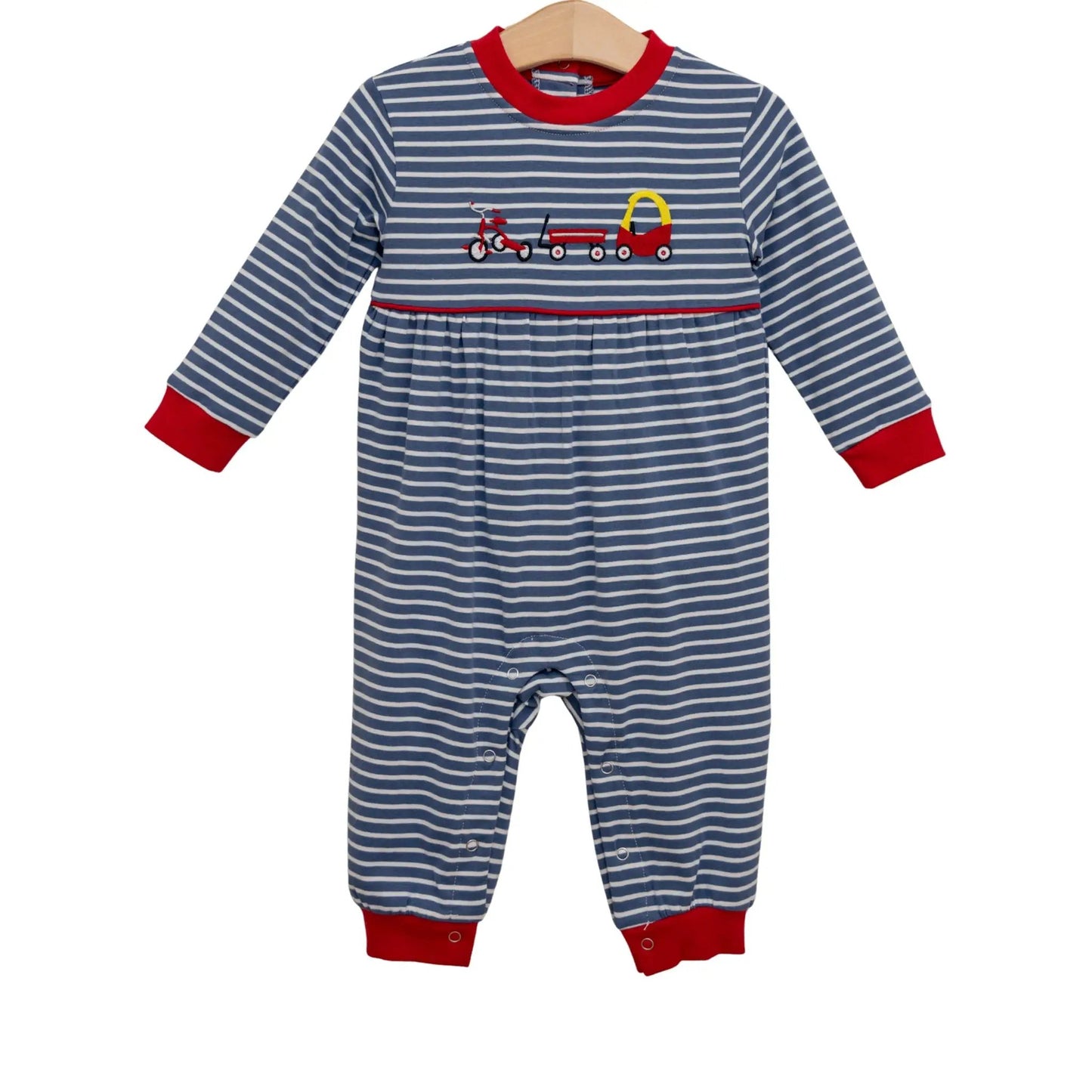 Trotter Street Kids Boys Blue Playtime Adventures Romper