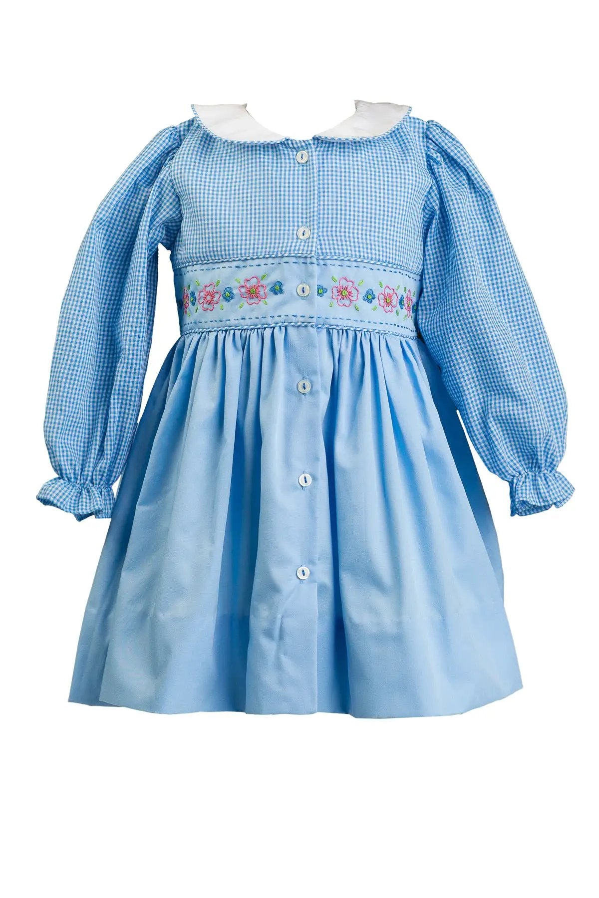 Proper Peony Girls Beckett Blue Flow Dress