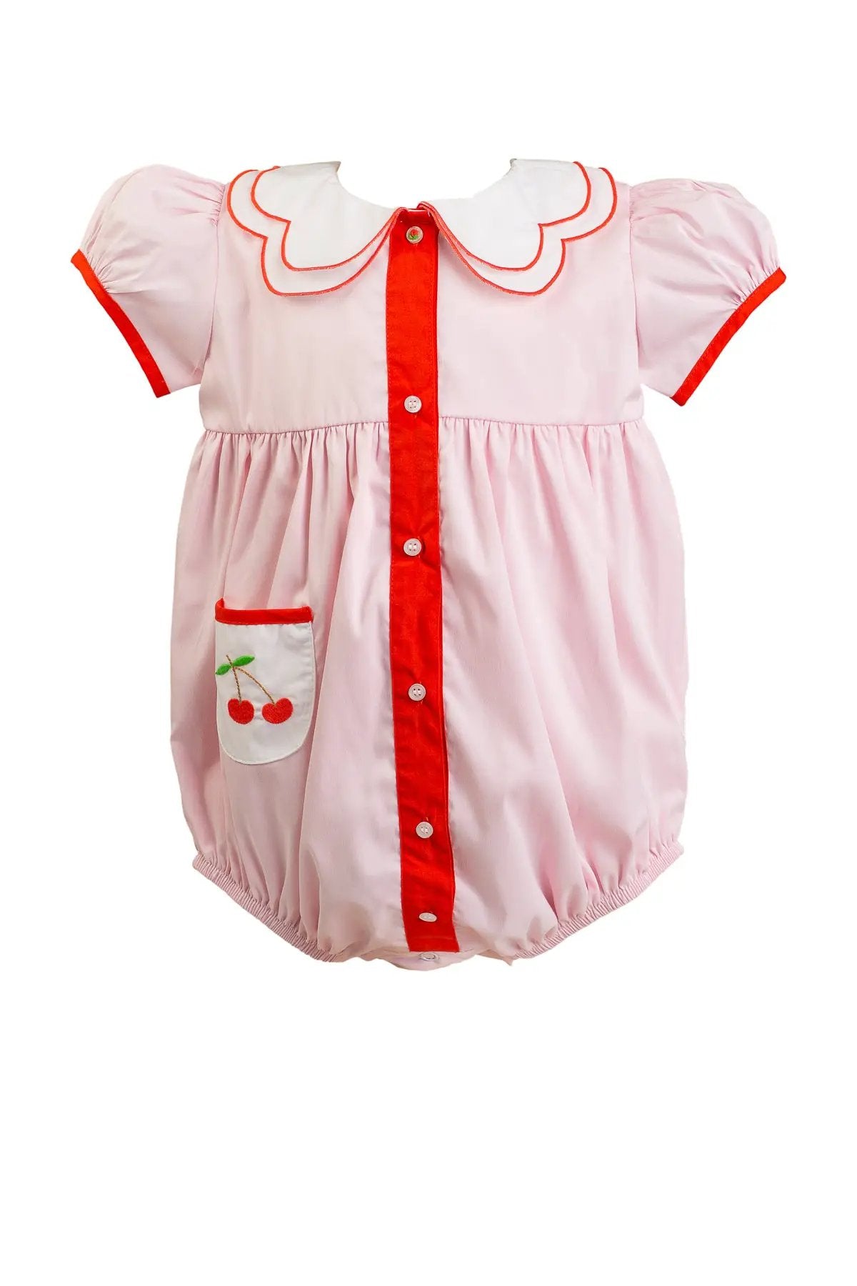Proper Peony Girls Cara Cherry Bubble - Pink
