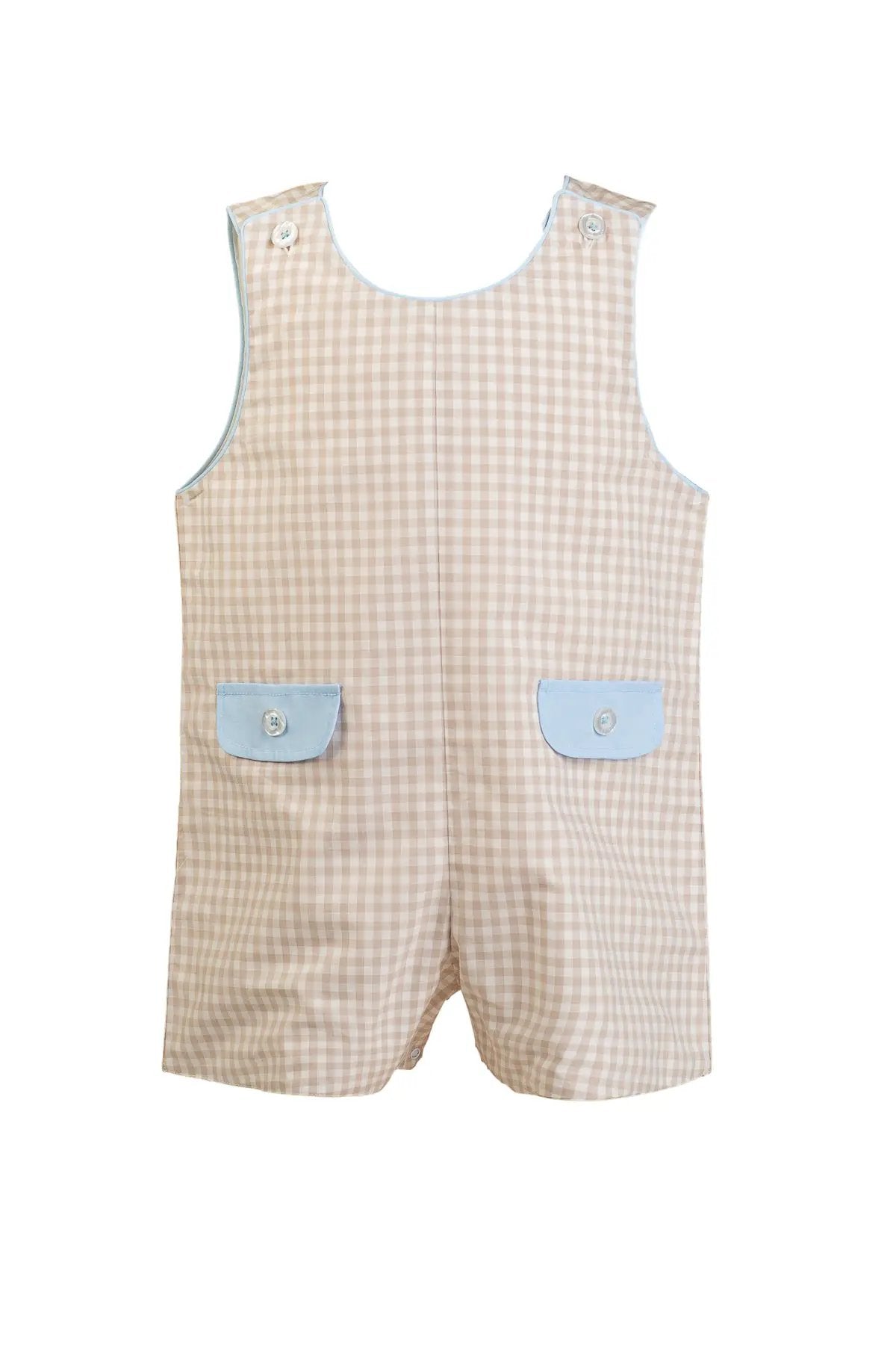 Proper Peony Boys Bree Brown Gingham Jon Jon