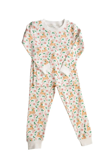 Proper Peony Boys & Girls Prancer Christmas Reindeer Pajamas Set