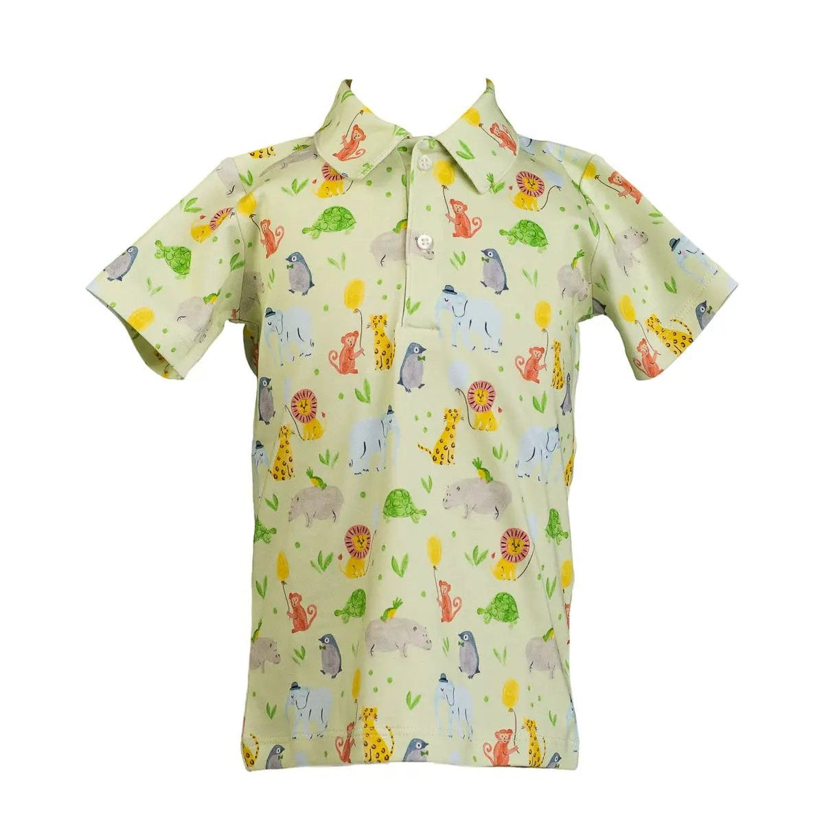 Proper Peony Boys Yellow Zoo Keeper Shirt