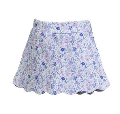 Proper Peony Girls Iris Garden Scallop Skort