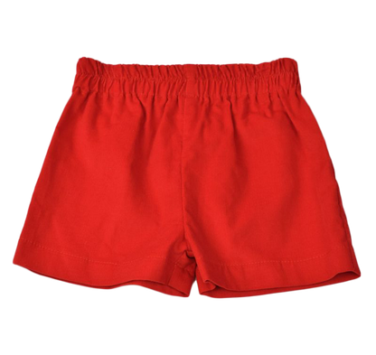 Funtasia Too Boys Dress Red Holiday Plaid Shirt with Corduroy Shorts by Funtasia