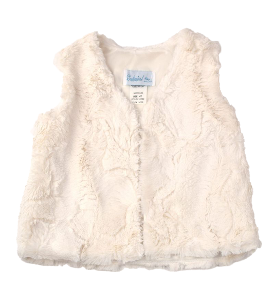 Funtasia Too Girls Faux Fur Vest - Ivory by Funtasia