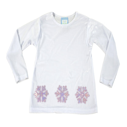 Funtasia Too Girls White Top - Sparkly Snowflake by Funtasia