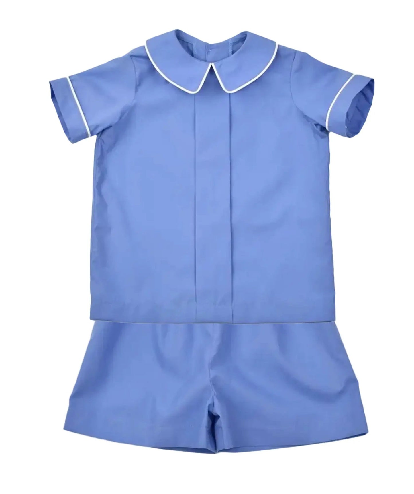 Funtasia Too Boys Dressy Shorts Set - Ceil French Blue