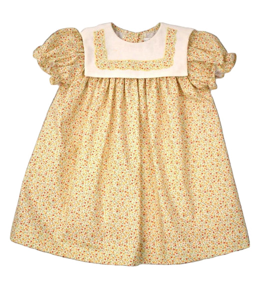 Funtasia Too Girls Orange Floral Float Dress - Square Collar by Funtasia