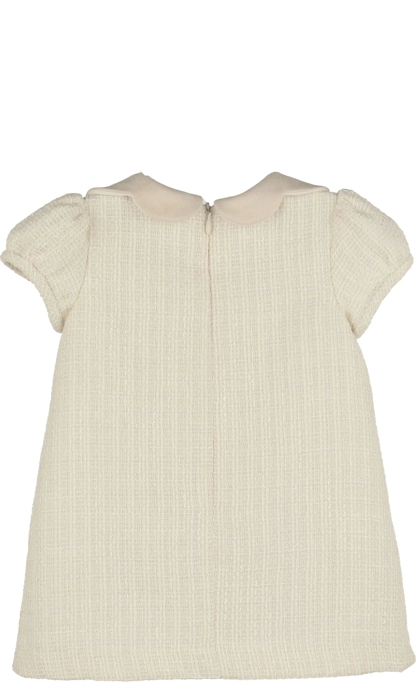 Luli & Me Girls Ivory Chanel A-Line Dress by Luli & Me