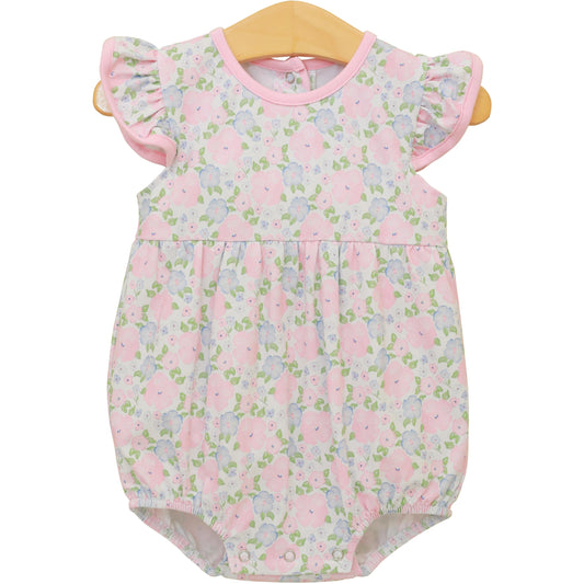 Trotter Street Kids Baby Girls Pink Floral Blossoms Bubble by Trotter Street Kids