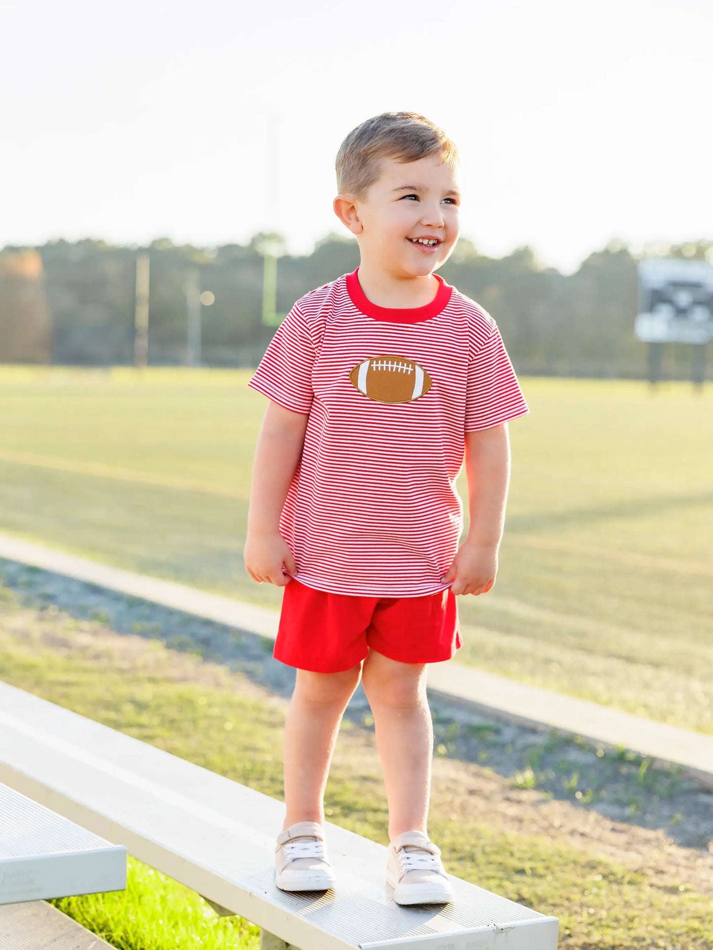 Trotter Street Kids Boys Football Shirt - Red