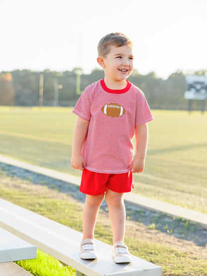 Trotter Street Kids Boys Football Shirt - Red