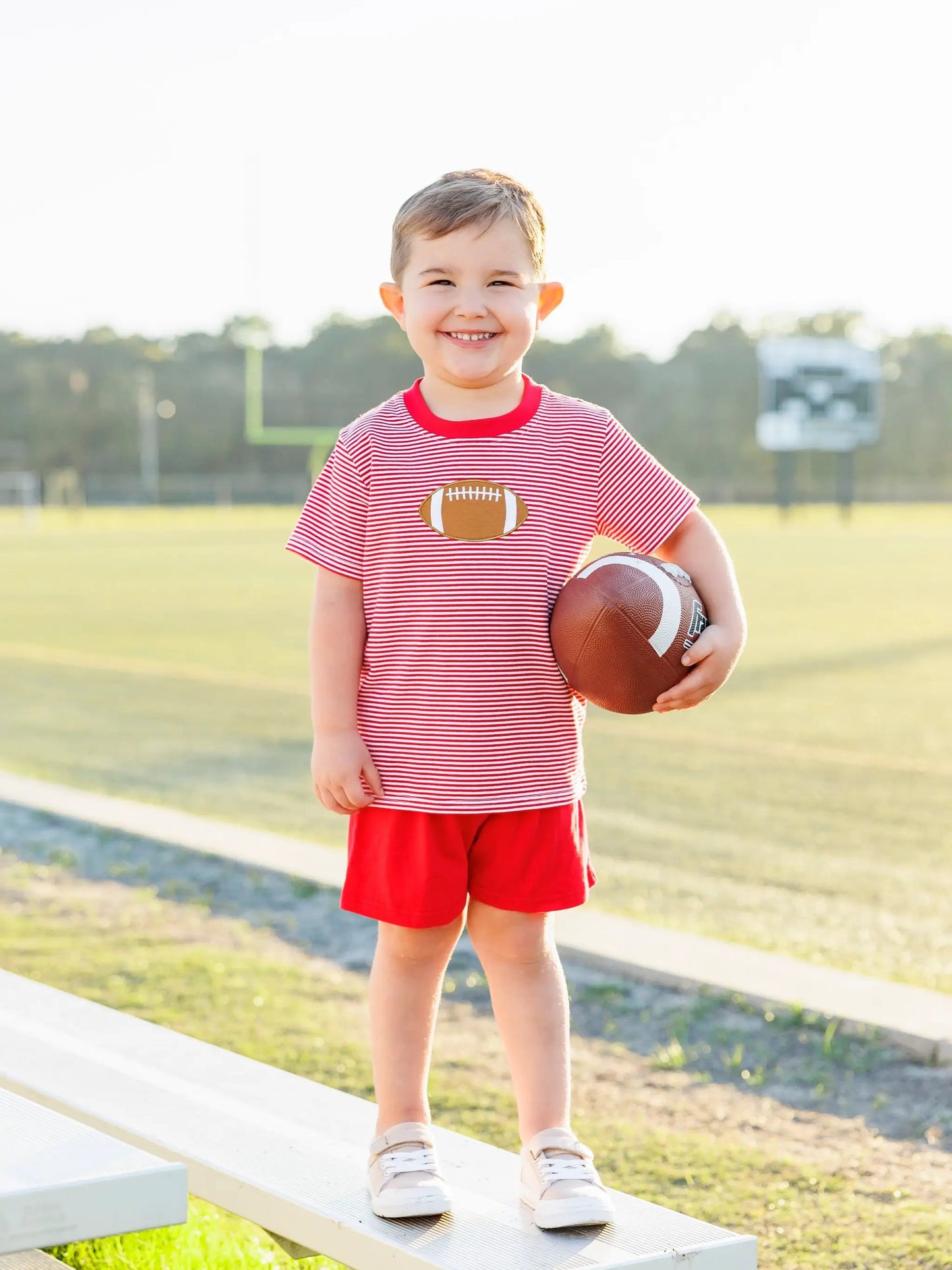 Trotter Street Kids Boys Football Shirt - Red