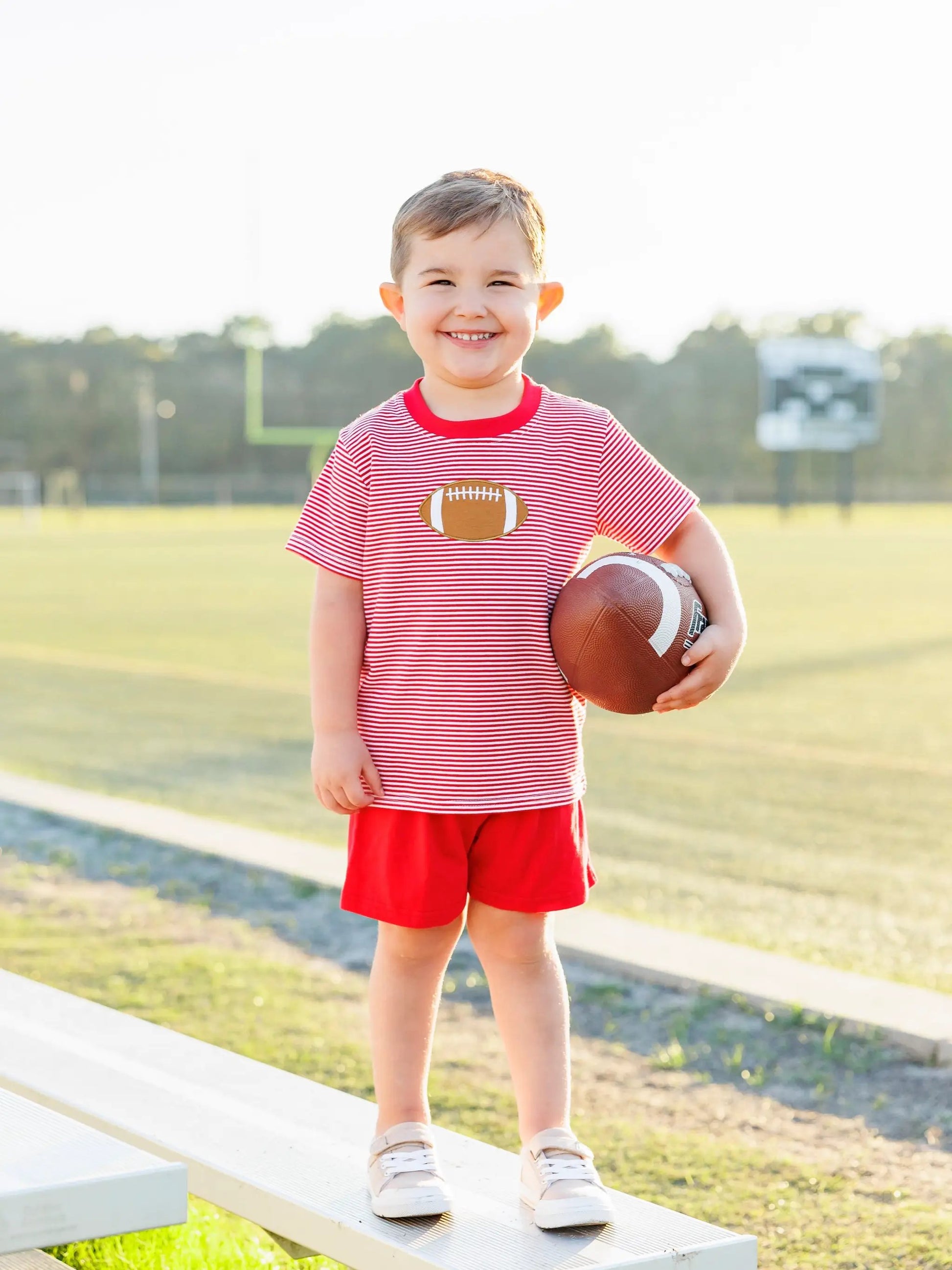 Trotter Street Kids Boys Football Shirt - Red