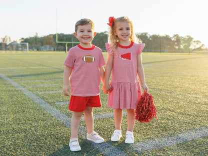 Trotter Street Kids Boys Football Shirt - Red