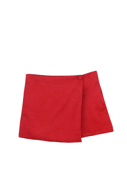 Luli & Me Gabby Girls Avery Skort - Red