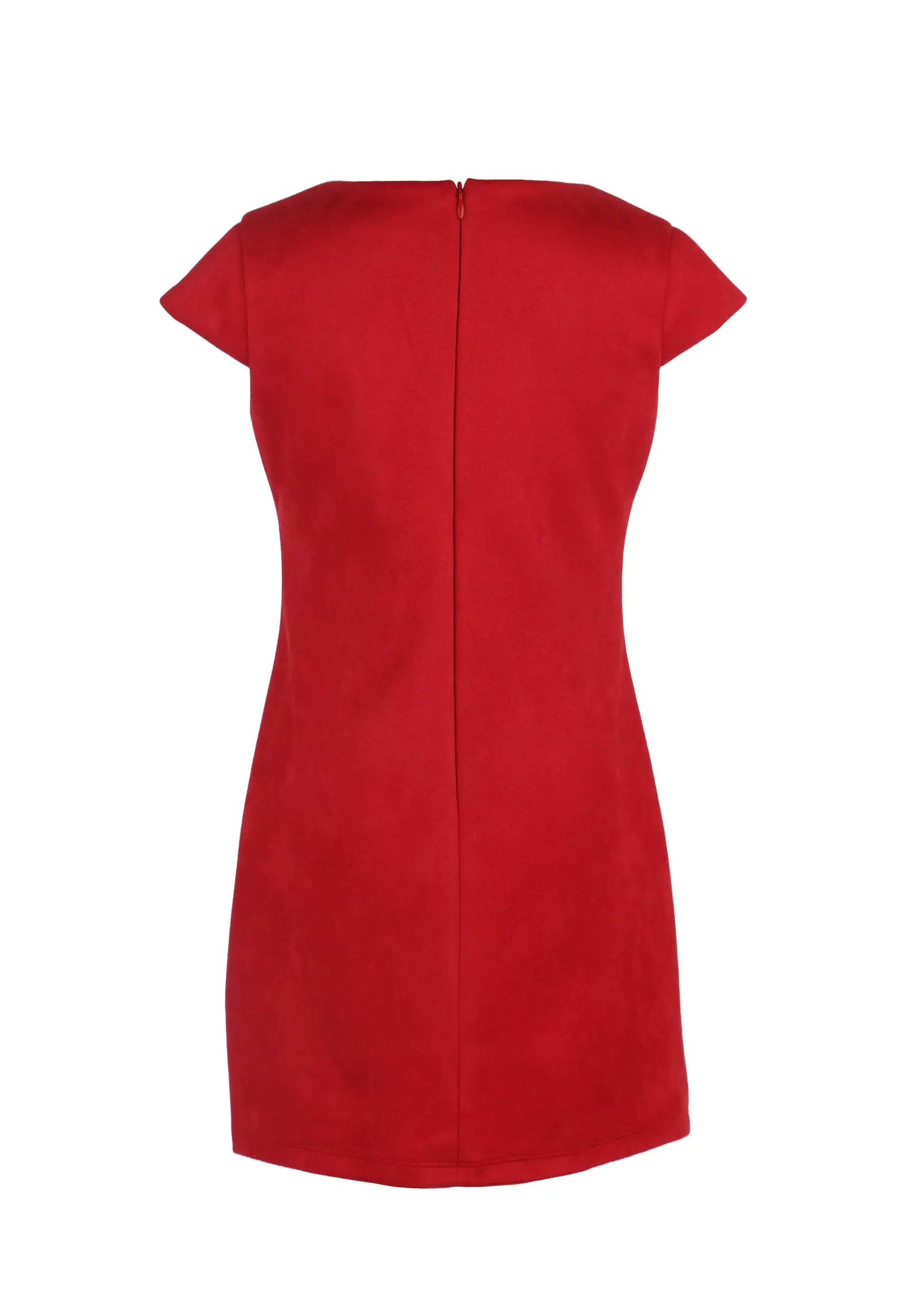 Luli & Me Gabby Girls Red Ella Christmas Shift Dress