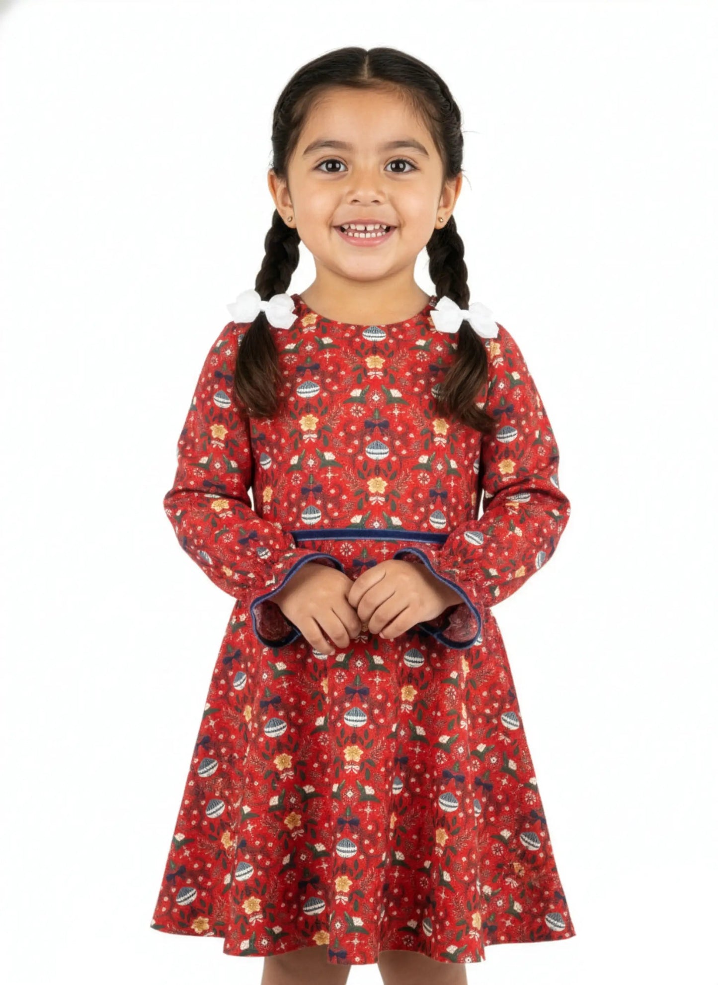 Luli & Me Gabby Girls Red Clara Nutcracker Christmas Dress by Luli & Me