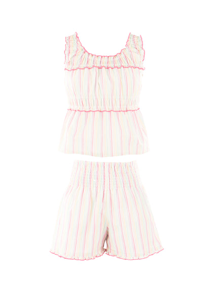 Luli & Me Gabby Girls Luna Smocked Shorts Set by Luli & Me