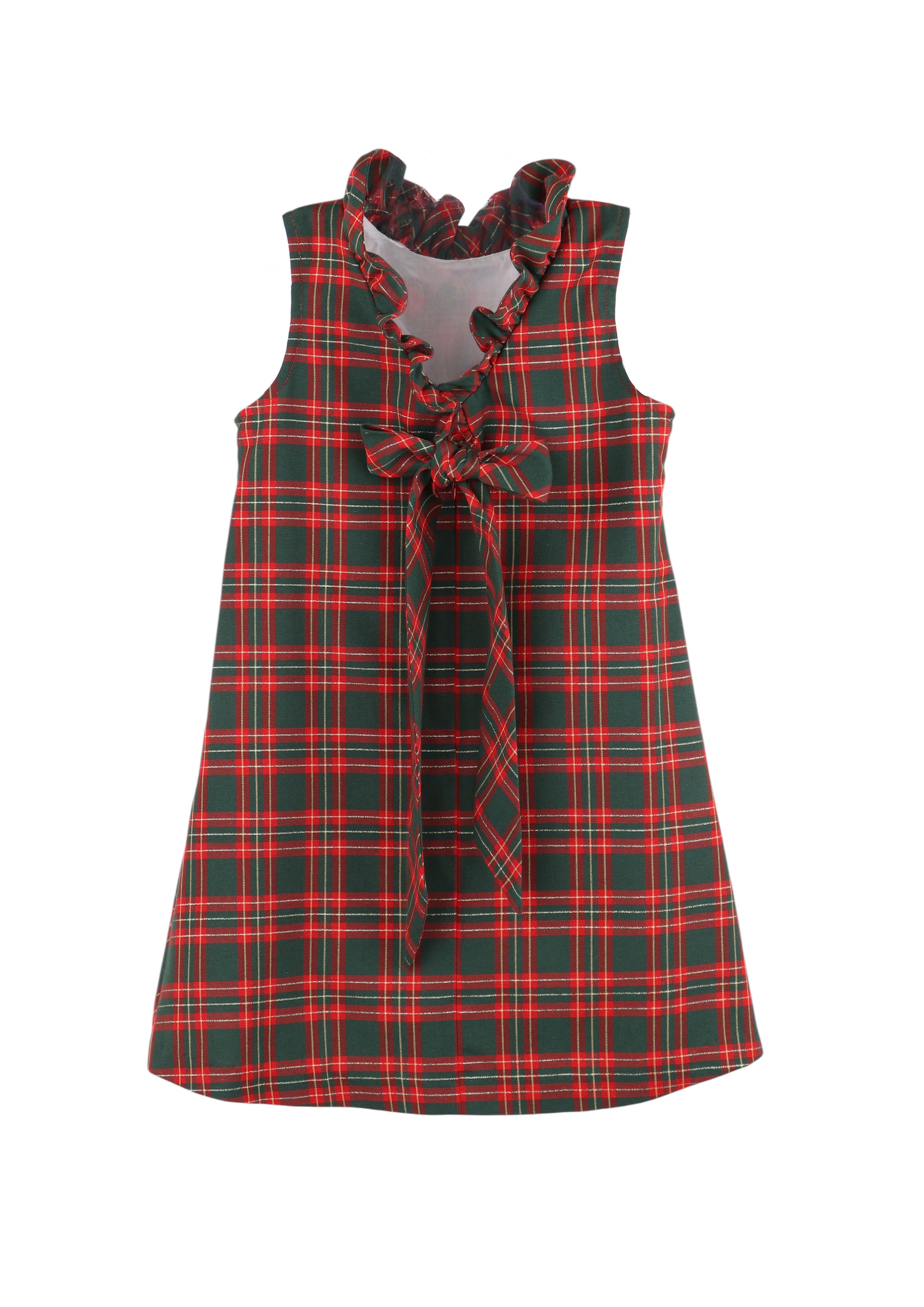 Luli & Me Gabby Girls Red Holiday Plaid Blair Dress - Big Bow on Back 14 Luli & Me Gabby Girls Red Holiday Plaid Blair Dress - Big Bow on Back 14